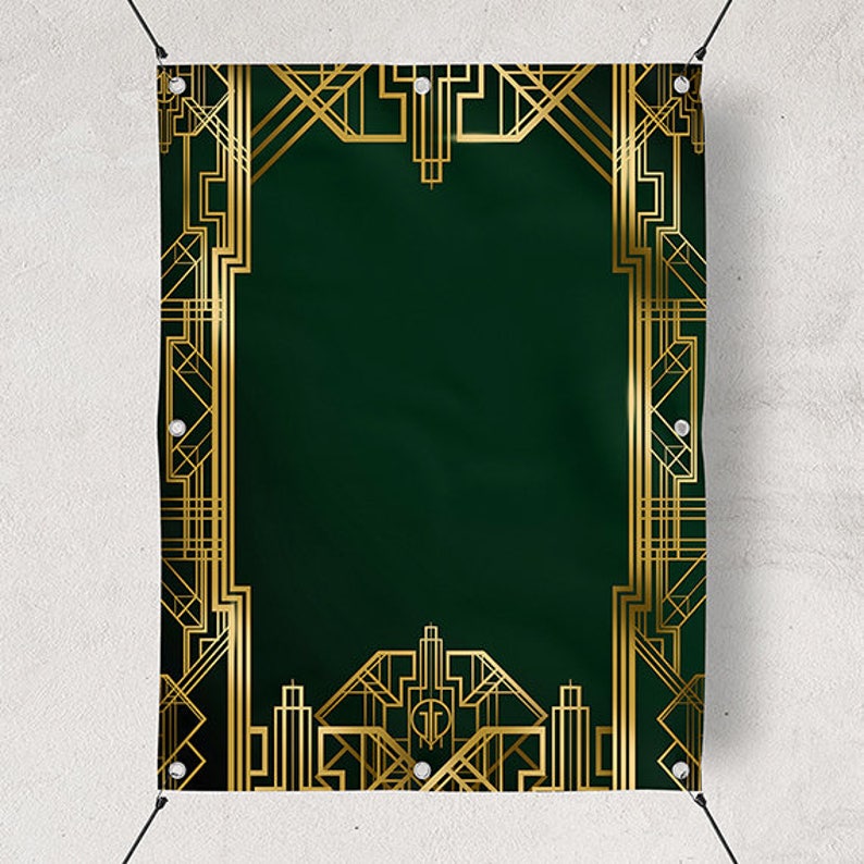 Great Gatsby Background Digital Banner Sign /& PSD 4ftx4.6ft