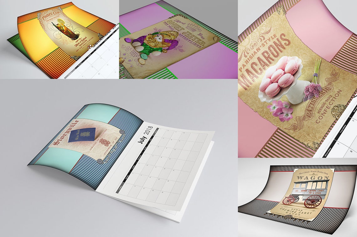 The French Quarter Calendar DIY doityourself Digital Etsy