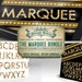 The Marquee Bundle Digital Typography Handcrafted Lettering & Symbols ...