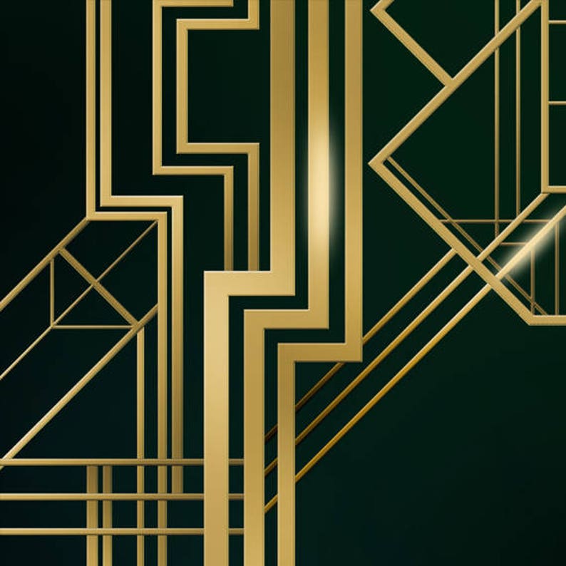 Great Gatsby Background Digital Banner Sign /& PSD 4ftx4.6ft
