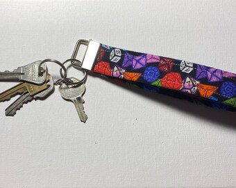 Rainbow Dice Wristlet