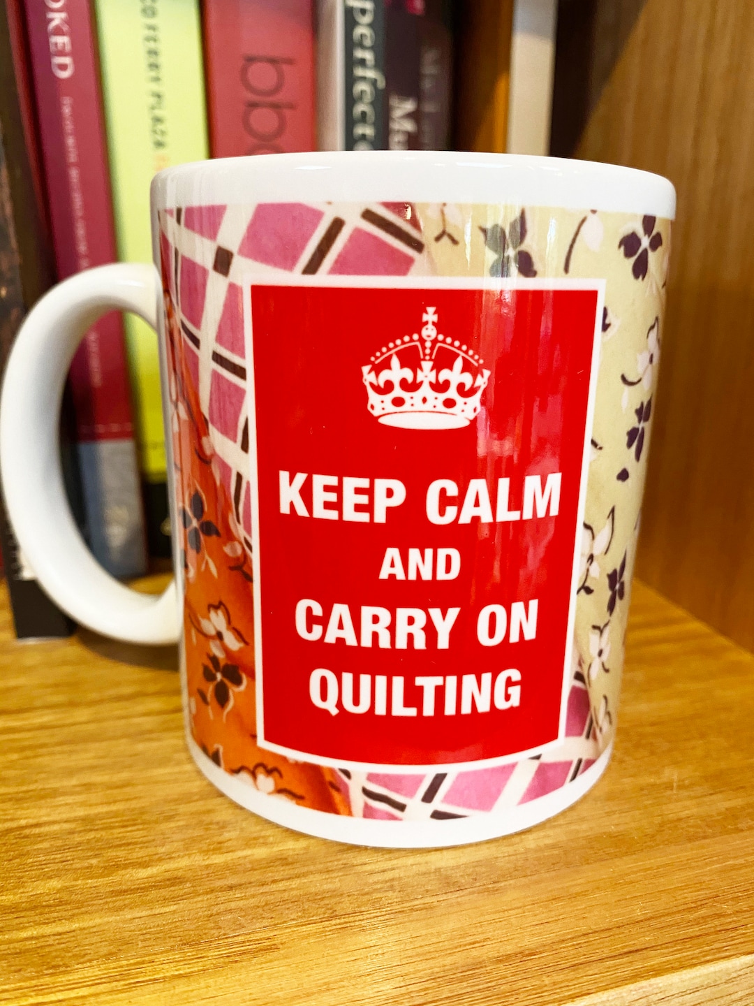 KEEP CALM and Carry on QUILTING Mug Etsy