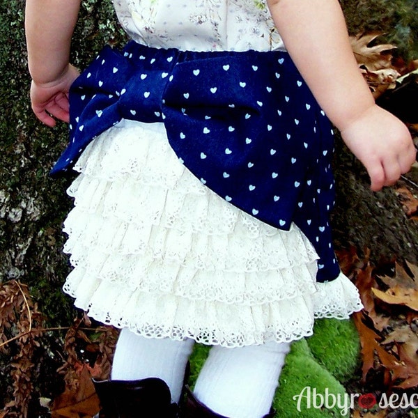 Koda Bustle Skirt PDF Pattern and tutorial - sizes 1 - 12 Girl  - By Koda Baby