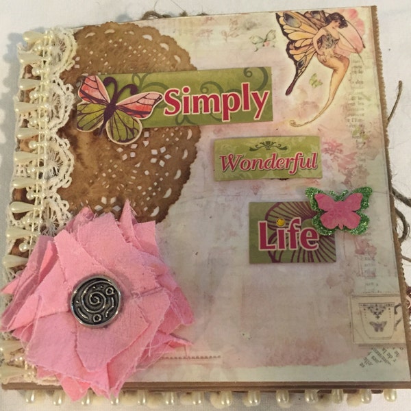 Foto de bolsa de papel de hadas álbum/diario