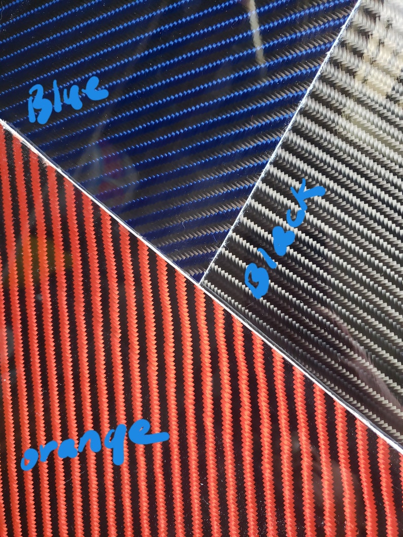 316-14 24x24 4x4 Twill Carbon Fiber Kevlar Hybrid Fiberglass Panel Plate Board Sheet Glossy One Side