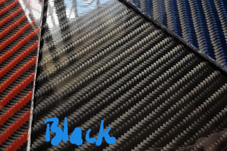 6\u00d772 332-18 4x4 Twill Carbon Fiber Kevlar Hybrid Fiberglass Panel Sheet Board Plate GLOSSY BOTH SIDES