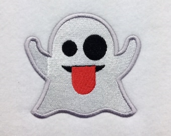 Party Ghost Emoji Emoticon Machine Embroidery Design