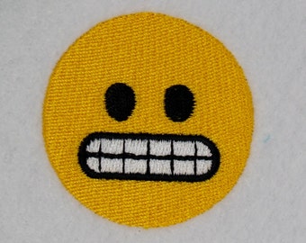 Grimace Emoji Emoticon Machine Embroidery Design Download