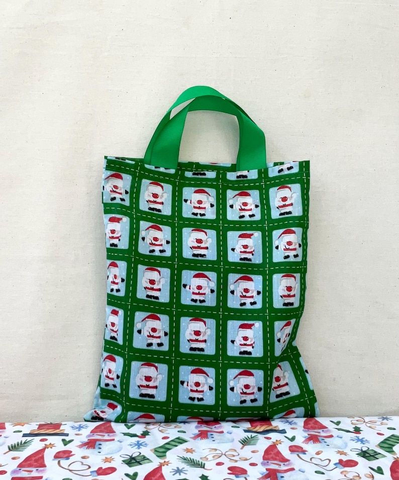 Christmas Fabric Gift Bags Reusable and Eco Friendly Cotton Festive