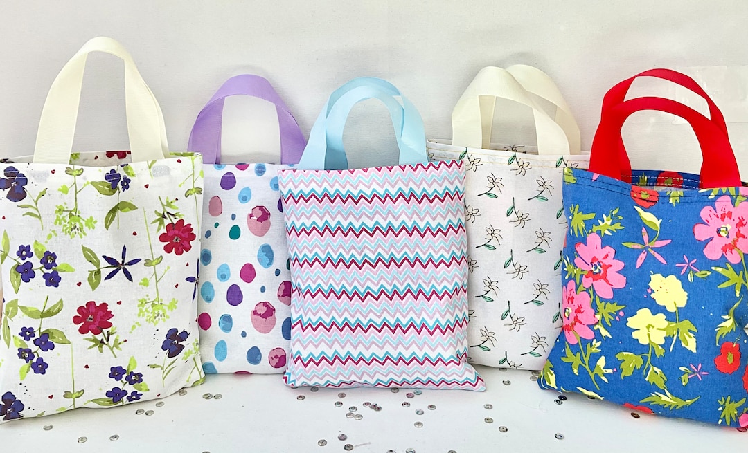 Fabric Gift Bags Cotton Party Bags Fabric Wrapping Etsy UK