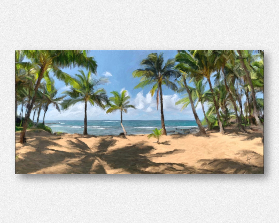 Maui Paradise Art Print Maui Oil Painting Print Hawaii Art Etsy