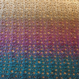 Beaded Dragonfly Rectangular Crochet Wrap *PDF Pattern Only* *Instant Download*