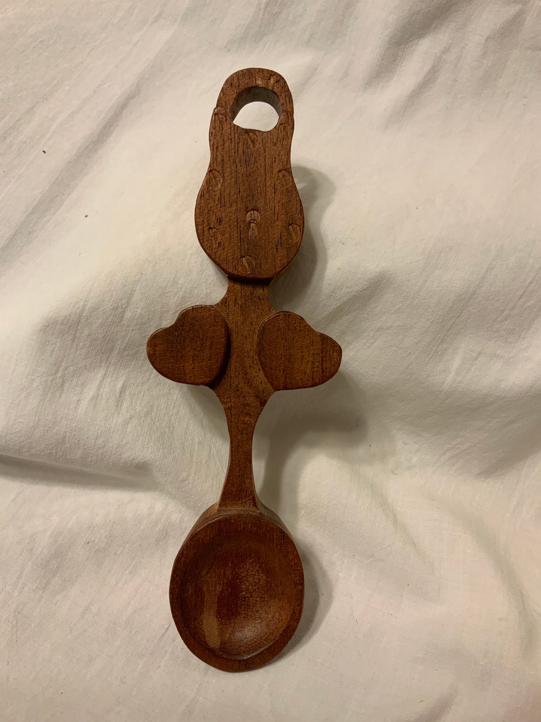 Small Carved Love Spoon Hand Carved Loved Spoon Welsh Love Etsy