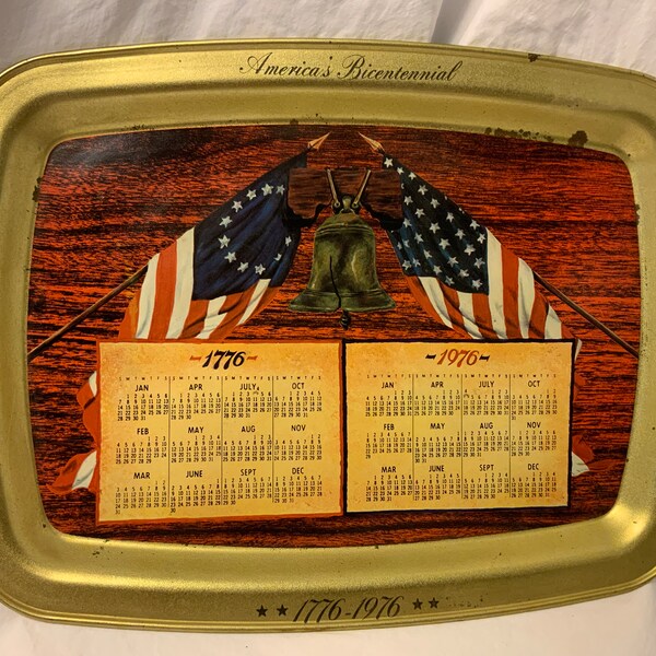 1776 Calendar Tray - Etsy