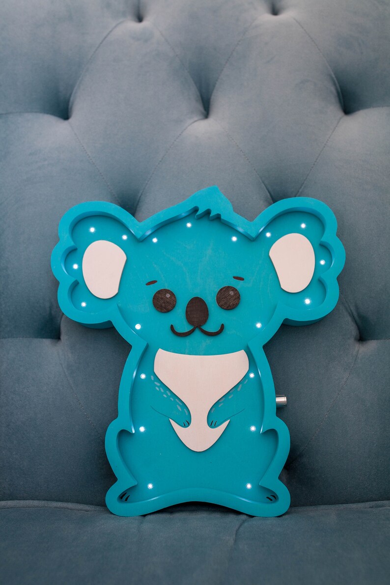 Animal Lamps Australia Koala Bear Decor Koala Night Light Etsy