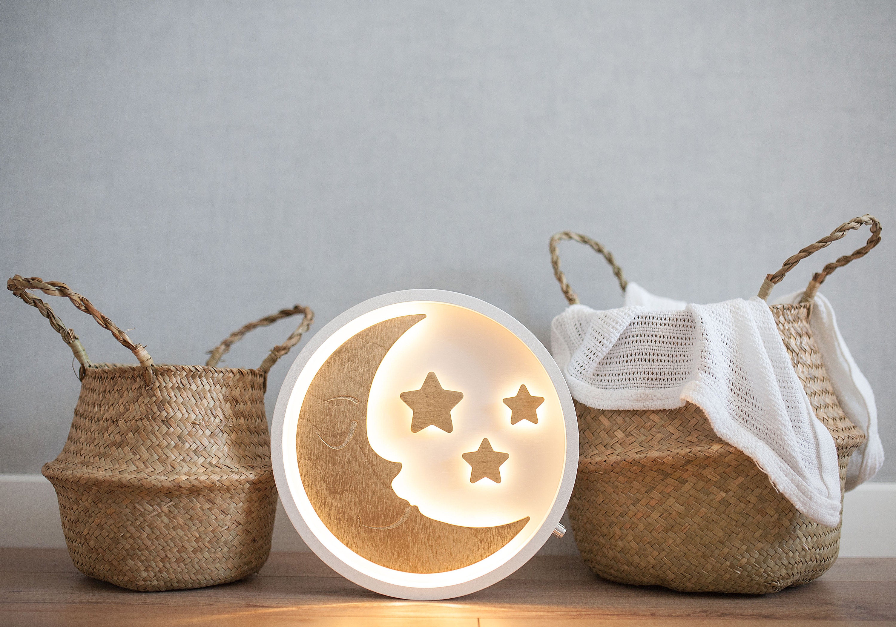 Half Moon Moon Lamp Moon Night Light Night Light Kids Etsy Australia