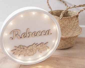 Luce notturna personalizzata - Luce notturna - Luce notturna con nome - Luce notturna bambini - Luce notturna nursery - Lampada da notte - Luce notturna