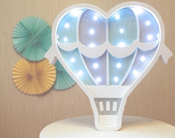 Hot Air Balloon light - Hot Air Balloon lamp - Balloon - Hot Air Balloon nursery - Night light - Nursery lamp - Nursery light