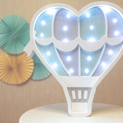 Hot Air Balloon Nursery Cloud Night Light Hot Air Balloon Etsy