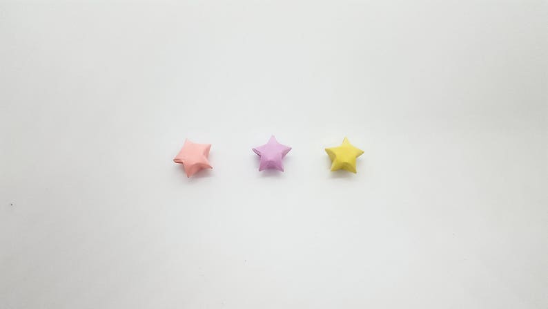 Origami Lucky Stars ~ 102 Count ~ Pastel Pink ~ Pastel Purple ~ Pastel Yellow ~ Wishing Stars ~ Pastel Stars ~ Baby Shower Decor