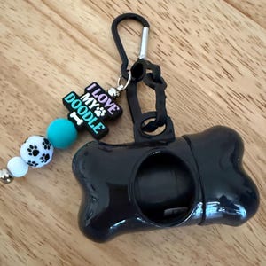 DOODLE Potty Bag Holder, Bone Shaped Dispenser, Love My Doodle