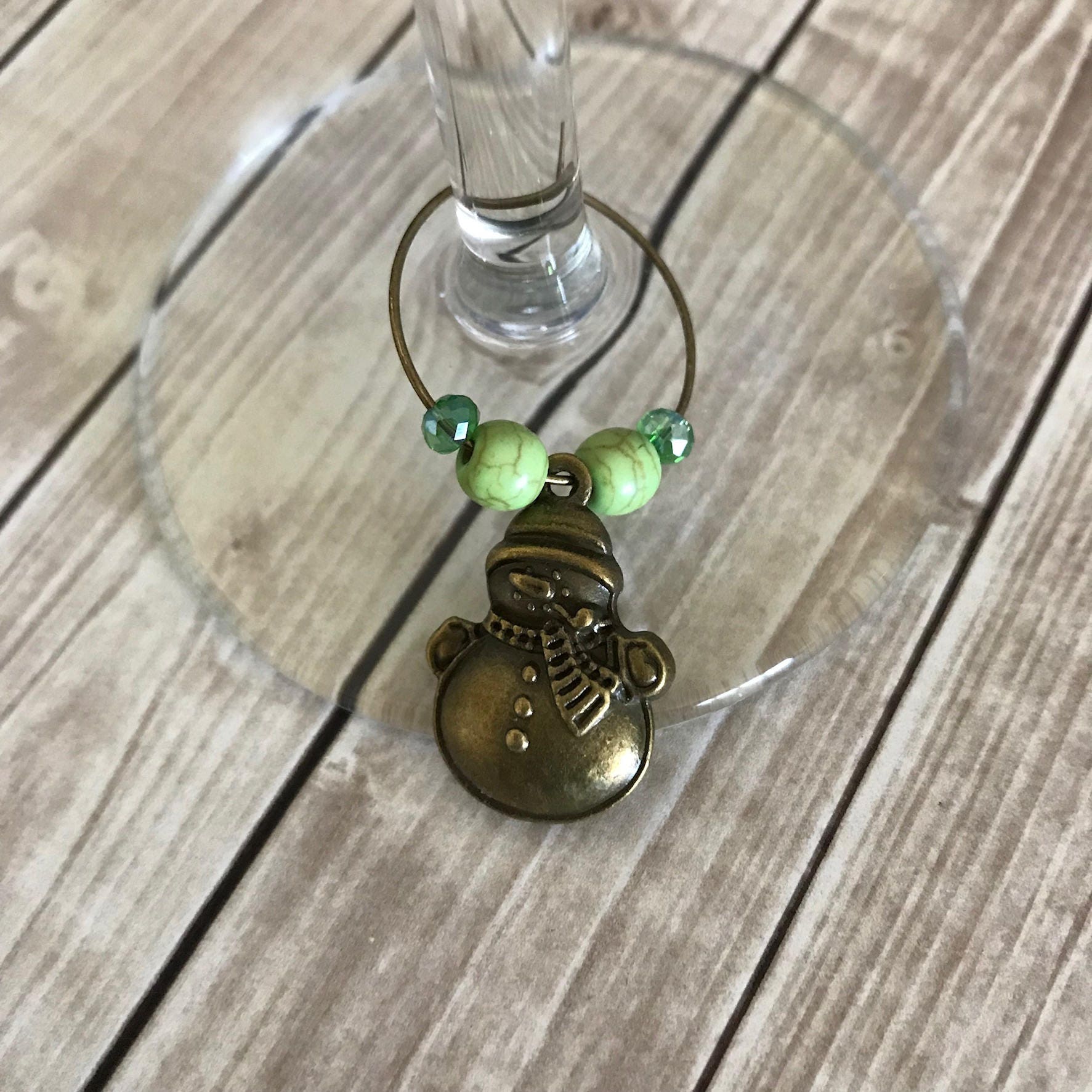 Wine Charms Snowman Wine Charms Wine Glass Charm Wine Gift Etsy
