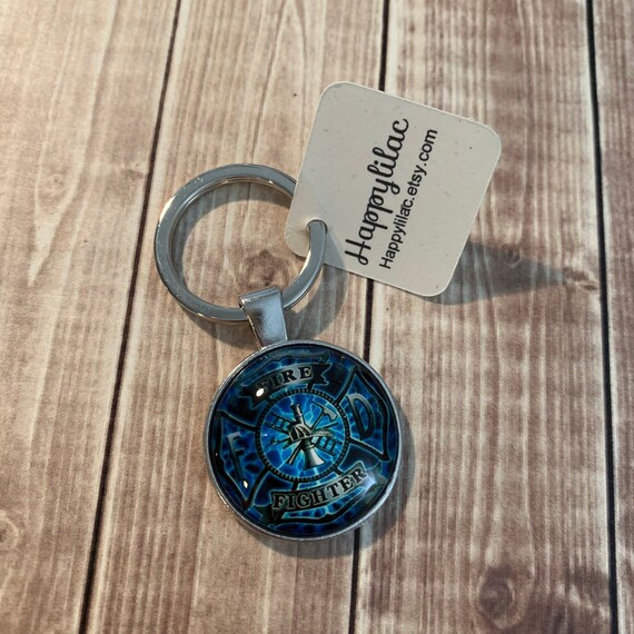 really cute keychains FIREFIGHTER DALMATION Key Fobs