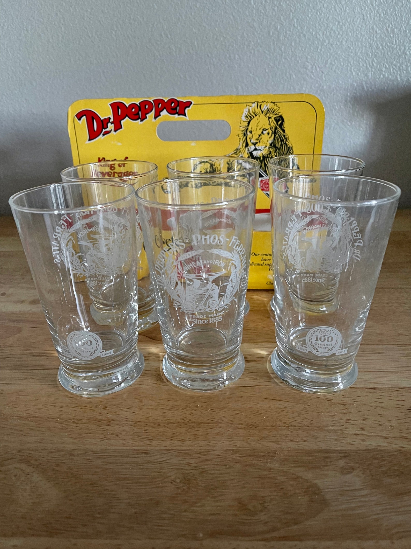 Dr Pepper 6 Pack Dr Pepper Glassware Vintage Dr. Pepper 100 Etsy