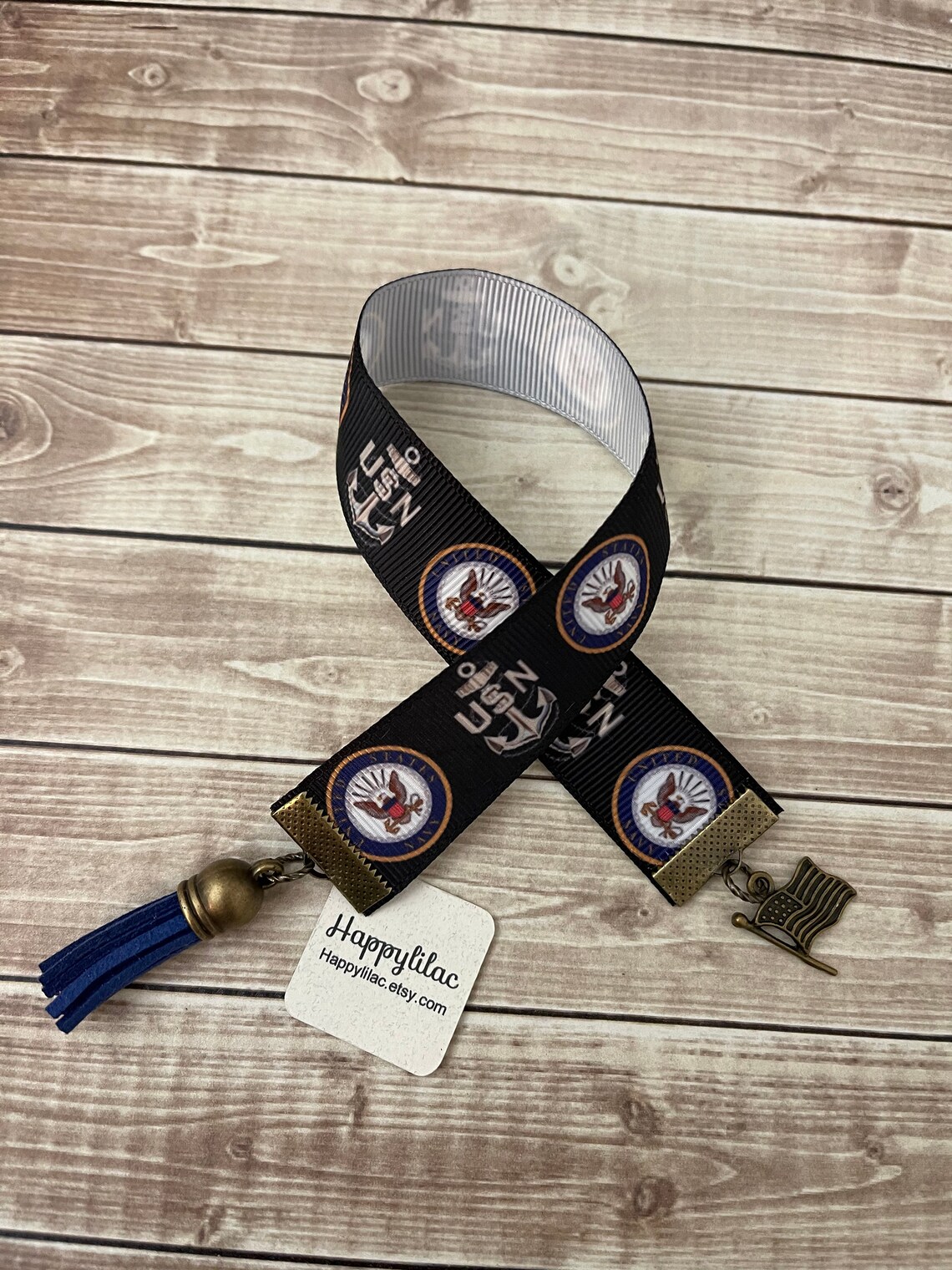 US Navy Bookmark Navy Bookmark USN Bookmark Bookstore Book Etsy