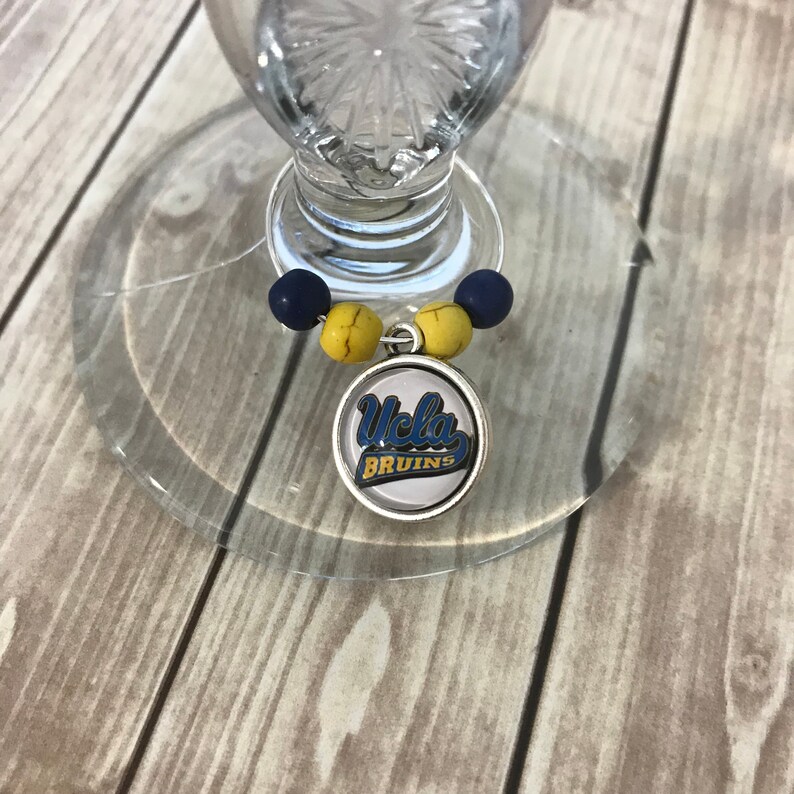USC UCLA Wine Charms House Divided Wine Glass Charm College Etsy
