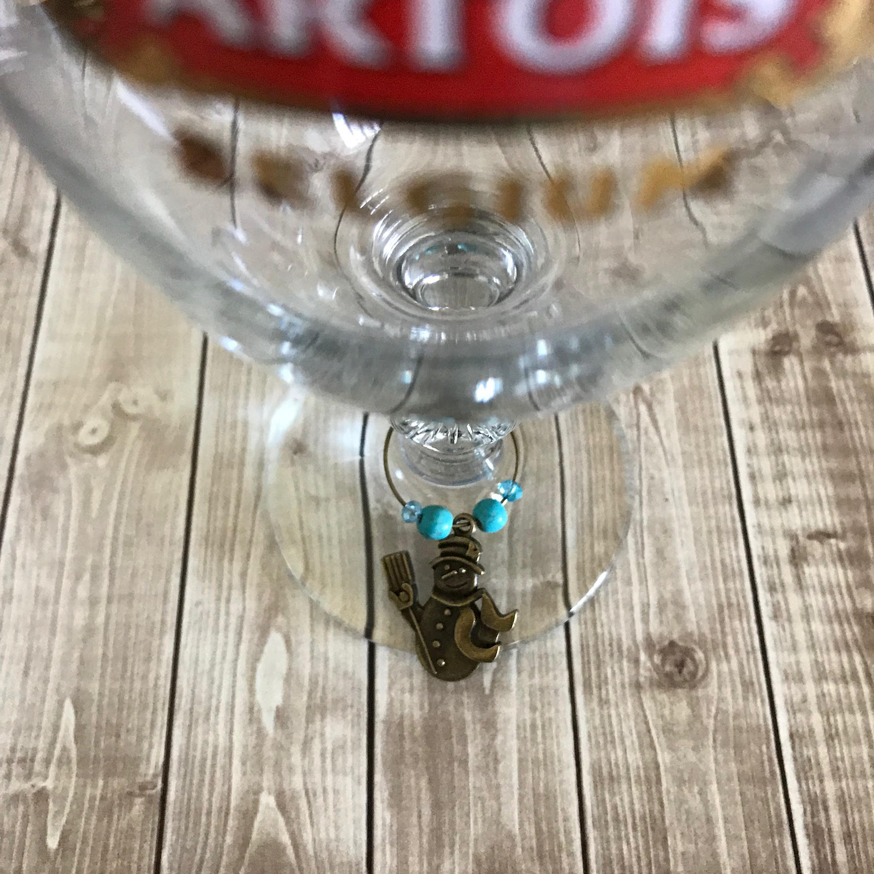 Wine Charms Snowman Wine Charms Wine Glass Charm Wine Gift Etsy