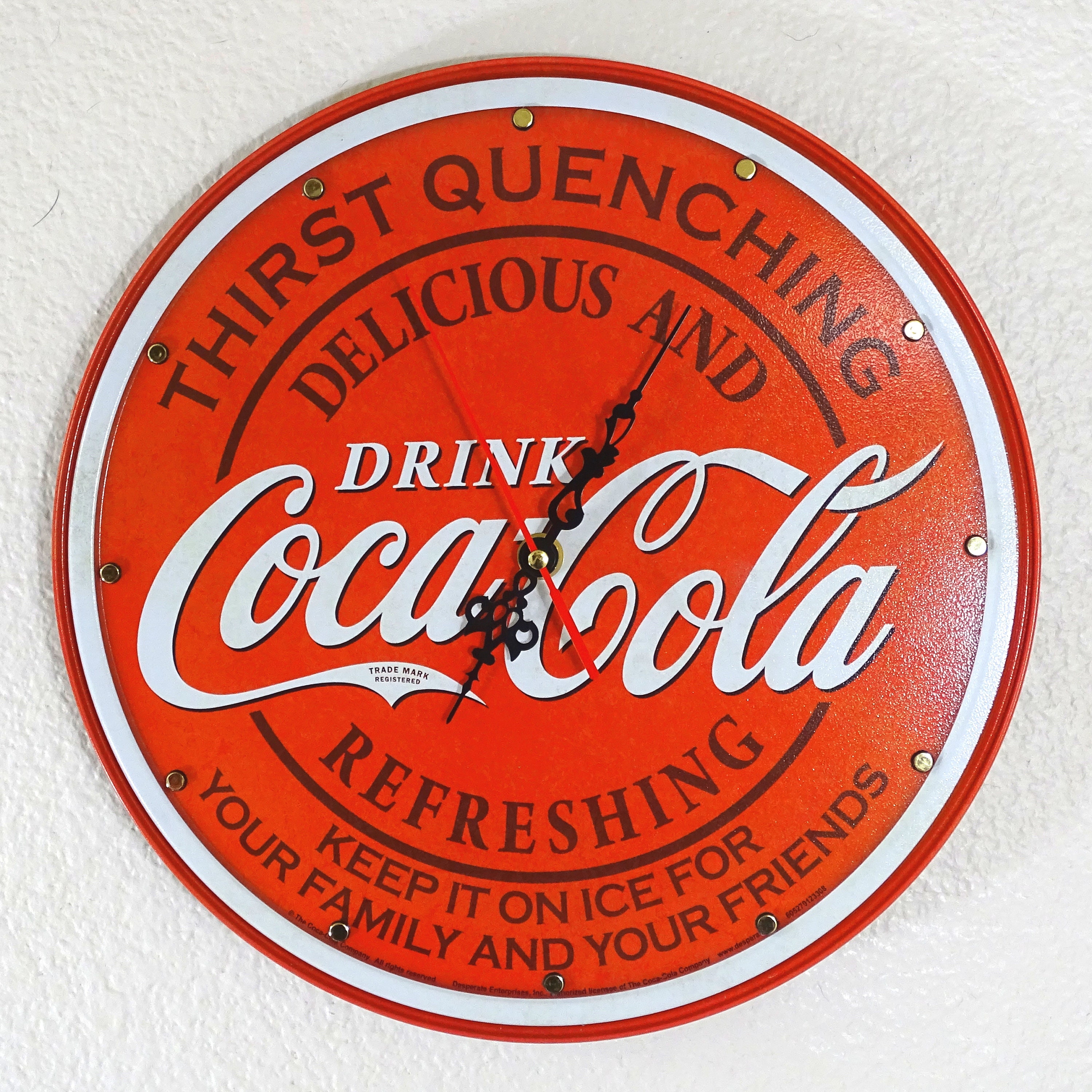 Coca Cola Wall Clock for sale Only 3 left at 75