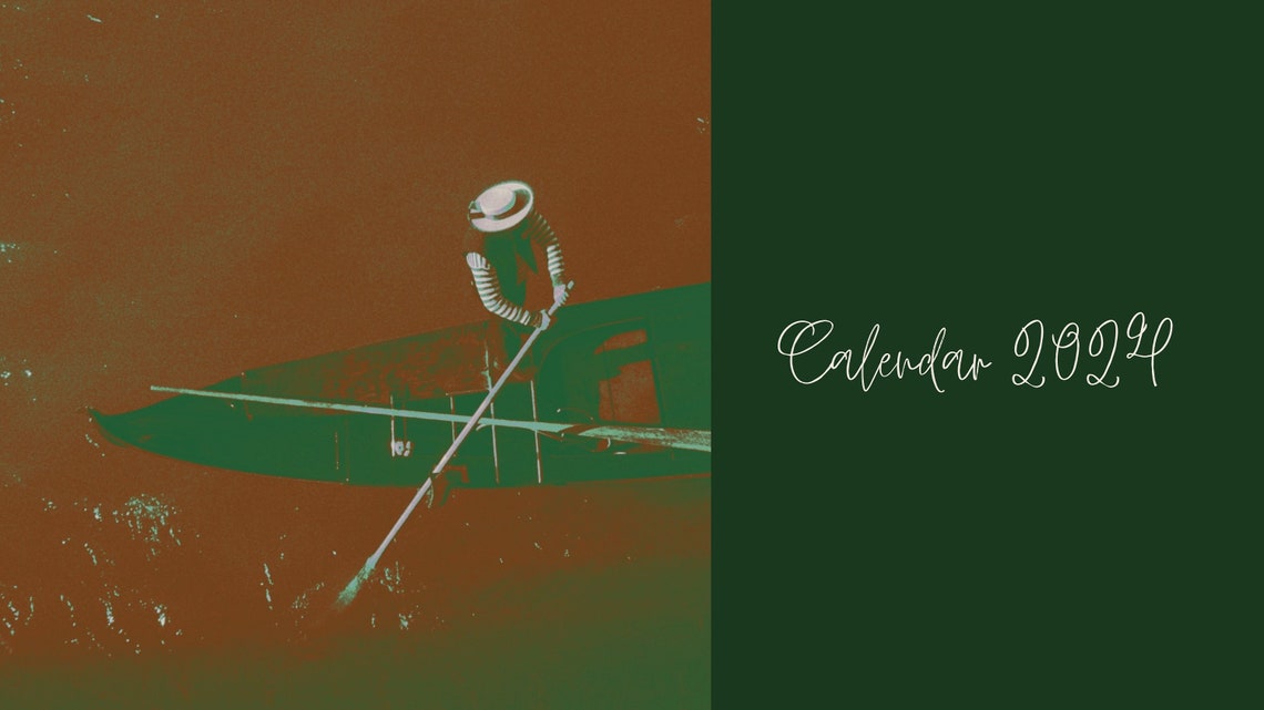 2024 Venice Style Digital Calendar Printable Calendar 2024 - Etsy