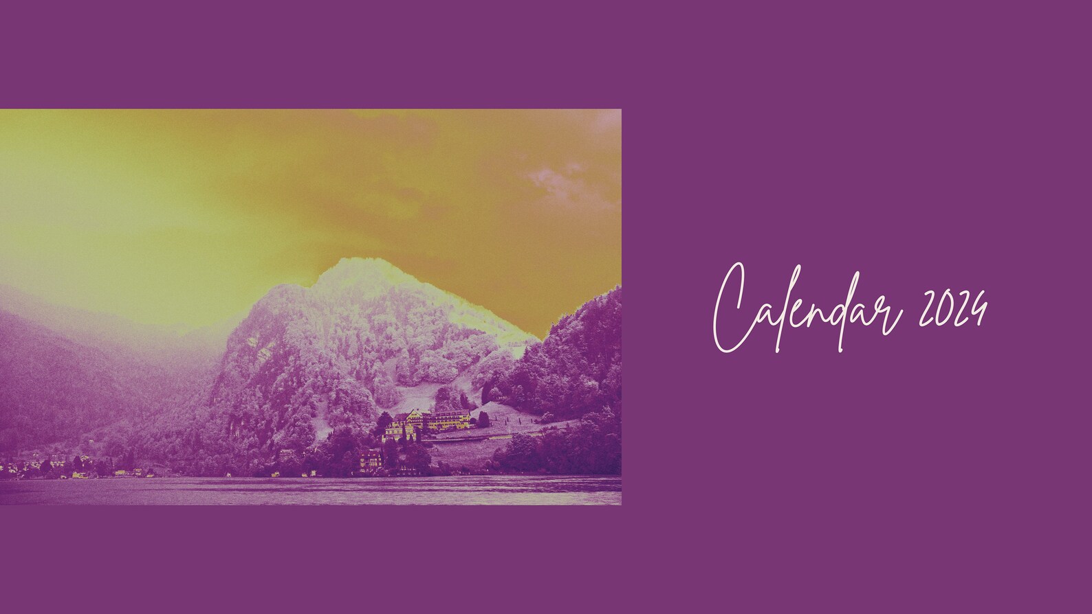 2024 Mountain Style Digital Calendar, 2024 Calendar, Printable Calendar