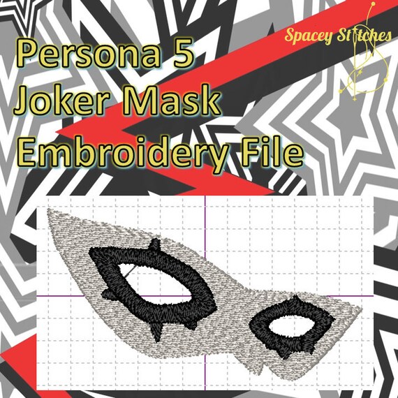 Persona 5 Royal Joker Mask Embroidery Designs Files Etsy Persona 5 Royal Joker Mask Embroidery Designs Files Etsy