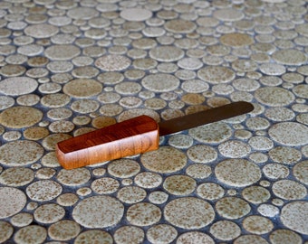 Vintage Midcentury Danish Modern Dansk Teak Cheese Cutting Board Knife by Jens Quistgaard, ca. 1960's