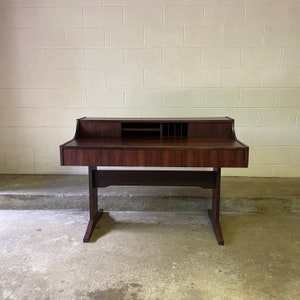 Midcentury Modern Vintage Danish Rosewood Office or Library Desk, Sibast