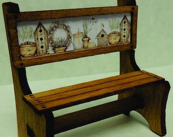 Bench Kit Prints for Dollhouse 1:12 scale