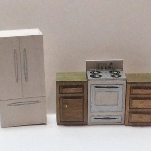 QS MODERN  KITCHEN Furniture Kit - 1:48 Scale