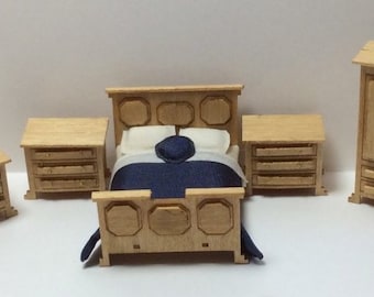 QS Traditional BEDROOM FURNITURE Kit - 1:48 Scale