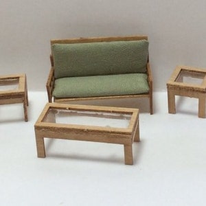 QS MODERN Living Room FURNITURE Kit - 1:48 Scale