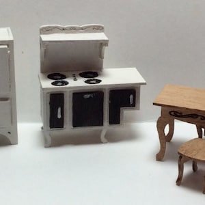 QS Victorian KITCHEN FURNITURE Kit - 1:48 Scale