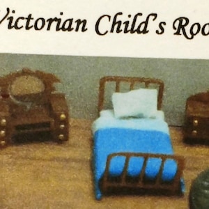 Micro VICTORIAN CHILD&#39;S ROOM Kit - 1:144 Scale