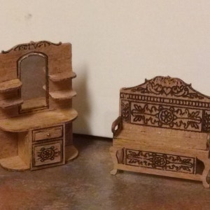QS Victorian Hall FURNITURE Kit - 1:48 Scale