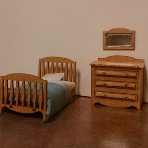 QS Traditional CHILD&#39;S ROOM Furniture Kit - 1:48 Scale