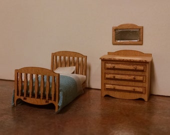 QS Traditional CHILD'S ROOM Furniture Kit - 1:48 Scale