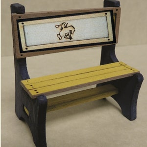 Bench Kit Bronco for Dollhouse 1:12 scale