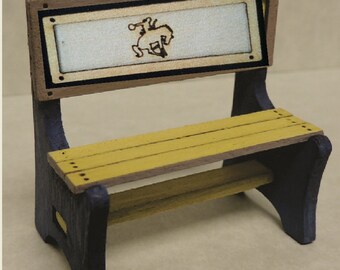 Bench Kit Bronco for Dollhouse 1:12 scale