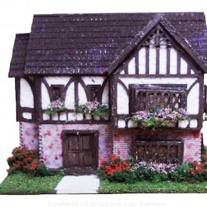 Micro TUDOR STYLE HOUSE  Kit 1:144 scale