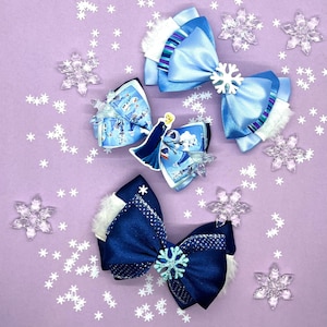 Winter Princess Inspired Bows